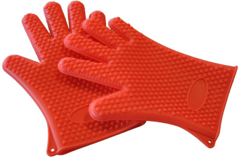 1pc Heat Resistant Kitchen glove Thick barbecue grilling glove Silicon BBQ Grill Glove Oven Mitt Pot Holder SB-1026