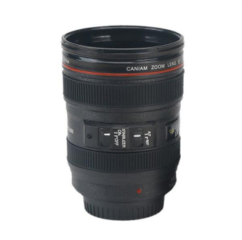 Sixth Stainless Lens Emulation Camera Mug Cup Self Stirring Coffee Cup&Caniam Logo 310ML - intl