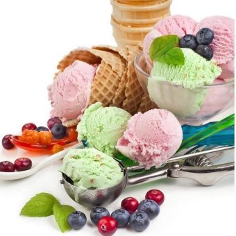 HKS Stainless Ice Cream Mash Potato Scoop Baller Spoon Spring Handle Small - intl