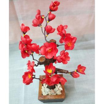 TheBogs' Bunga artifisial Sakura Mini Merah