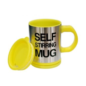 Self Stirring Mug-kuning