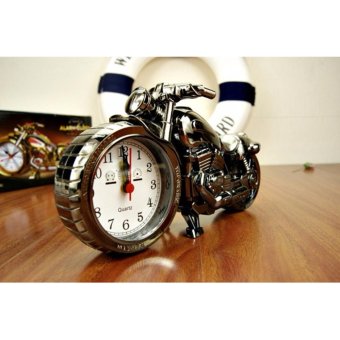 Luxury Retro Style Motorcycle Alarm Clock,unique Gift for Motor Lovers, Exquisite Motorbike Sporting Alarm Clock - intl