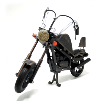 Central Kerajinan Miniatur Motor Harley Davidson Logam (Miniatur Motor, Pajangan, Dekorasi Ruang Rumah)