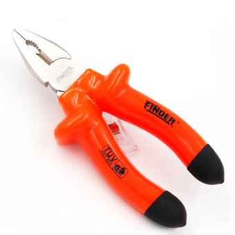 2Cool 6 inch Pliers Insulation Hand Multi-function Hardware Tool Flat Labor-saving Wire Cutters High Hardness PVC Short Handle Pliers -Orange - intl
