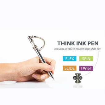 New Fidget Spinner Think ink pen As Cube Anti-stress Fidget pen metal pen pencil for office use Decompress Toys - intl
