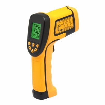Smart sensor AS852B+ Digital Non-Contact -50~700 degree LCD Back IR Infrared Thermometer Electronic Point Gun - intl
