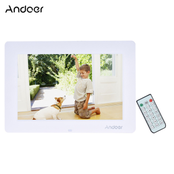 Andoer 13\" Wide Screen HD LED Digital Picture Frame Digital Album High Resolution 1366*768 Electronic Photo Frame with Remote Control Multiple Functions Including LED Clock Calendar MP3 MP4 Movie Player Support Multiple Languages - intl