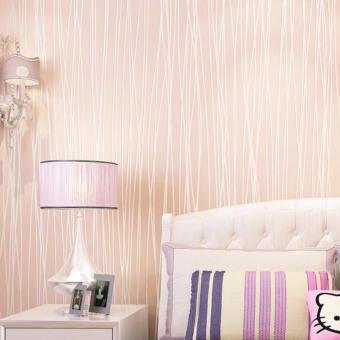 2Cool WALLPAPER Moonlight Romantic Wall Paper Modern Simple Curve Living Room Background Wall Home Decoration Wallpaper 100*53cm - intl