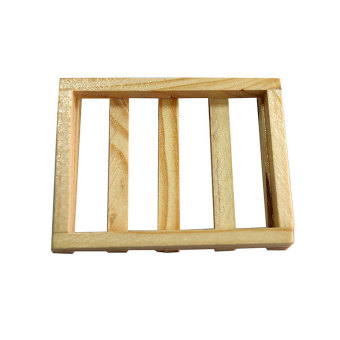 Sporter Square Natural Wood Soap Container