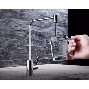 Pure copper single cold faucet Built-in Filter Kitchen Faucet can drinking directly - intl