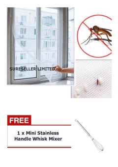 Buy 1 Get 1 Free ! Insect Fly Bug Mosquito Door Mesh Screen Curtain Protector Window Net With Tape - intl