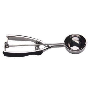 S & F Stainless Steel Spring Handle Ice Cream Scoop Mashed Potato Spoon 6CM