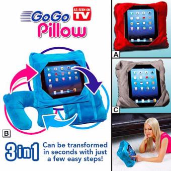 Gogo Pillow 3 In 1 Bantal Leher Multifungsi Terlaris
