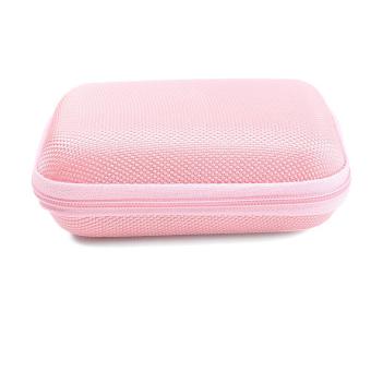 BUYINCOINS Colorful Storage Pouch Box Bag Case Earphone Headphone Headset SD TF Card Tool Pink