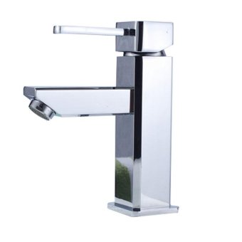 Cu all modern minimalist faucet hot and cold temperature control with light fittings on following basin waterfall mixer bathroom square glass, square Temperature Control- - intl