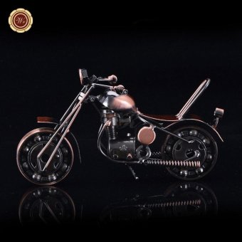 WR Iron Craft Metal Motorcycle Desktop Ideas Gifts Birthday Decoration Items Leather Motorcycle Accessories - intl