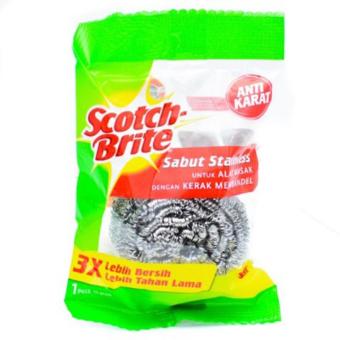 Scotch Brite Sabut Stainless 15 gr ID-SS - 5 Buah - u/ Cuci Alat Masak Penghilang Karat