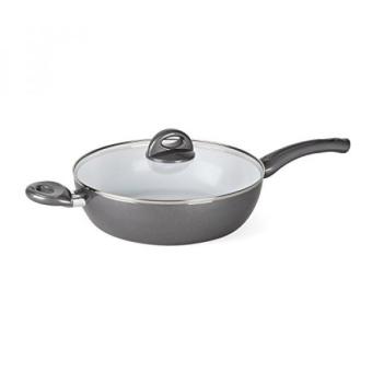 GPL/ Bialetti 07223 Aeternum Easy Covered Deep Saute Pan, 11-inch, Silver/ship from USA - intl