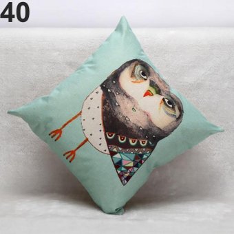 Broadfashion Fashion Tree Flower Print Throw Pillow Case Cushion Cover Home Sofa Decoration #40 - intl