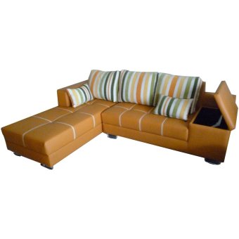 Sentra Furniture Sofa L Box – Orange - Khusus JABODETABEK