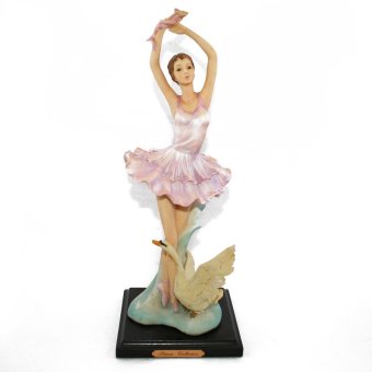 OHOME Pajangan 3D Vintage Keramik Poly Stone Ballet Dancer Patung Hadiah Kado Decor - EV-SP-2110