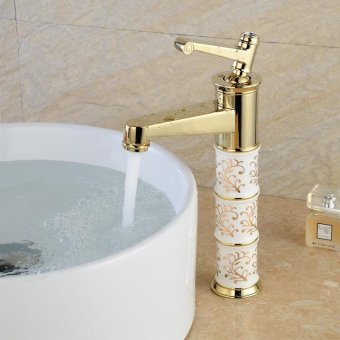 Continental faucet hot and cold bathroom vanity tops off single hole on golden basin mixer, silver bench basin mixer - intl