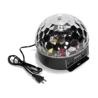 LAMP LED Crystal Magic Ball Sound Activated Disco Lamp with DMX512 - MultiColor
