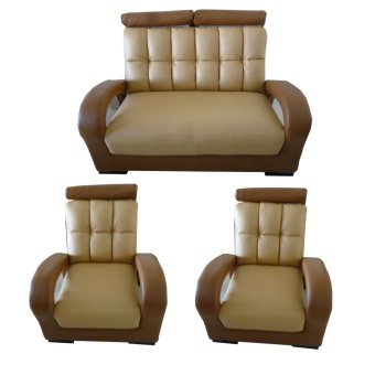 Sentra Furniture Sofa Harier 211 – Coklat - Khusus JABODETABEK