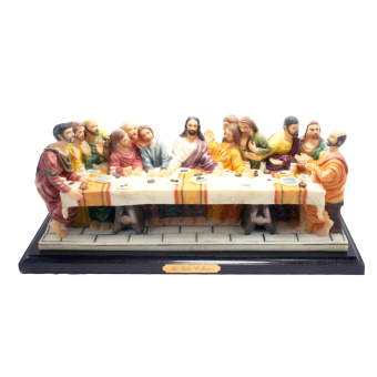 OHOME Decor 3D The Last Supper Patung Keramik Pajangan Catholic Ide Hadiah - EV-SP3902