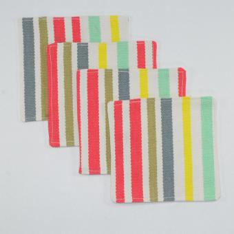 Coaster / Alas Gelas / Tatakan Gelas - Rainbow Stripe