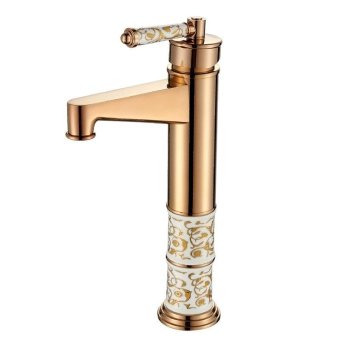 Cu all European-style shower suite Simple Shower porcelain bath shower bath base Faucet - intl