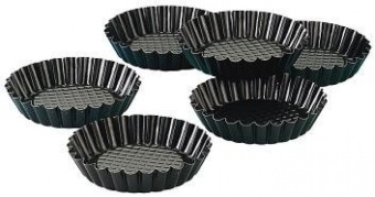 Frieling Zenker 10.2cm Mini Nonstick Tart Pans Set of 6 (Pack of 2) - intl