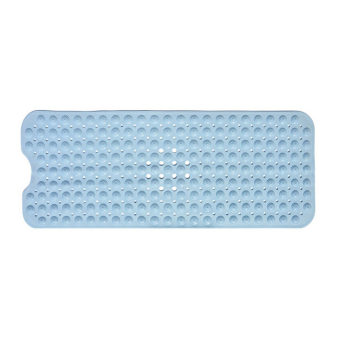 360DSC Non-slip PVC Bath Mat Pad Shower Tub Bathroom Mat with Suction Cup Massage Version (40*100CM) - Light Blue