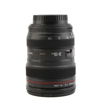 HL Abs Travel Coffee Mug Cup Water Coffee Tea Camera Lens Cup Withlid Gift Black - intl