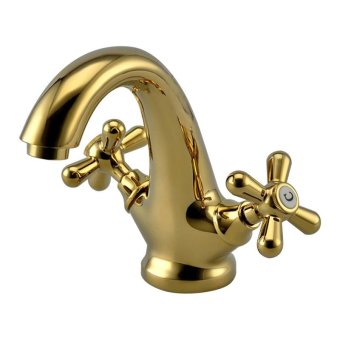 All copper hot and cold antique golden basin faucet continental retro faucet HP00 - intl