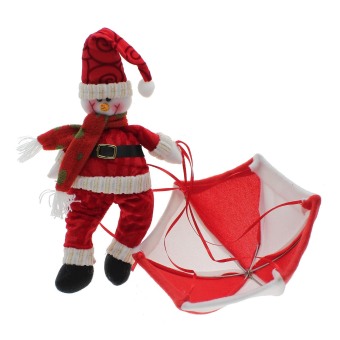Whyus Santa Claus Snowman Doll Toy with Parachute Christmas Festival Party Decor Gifts Snowman