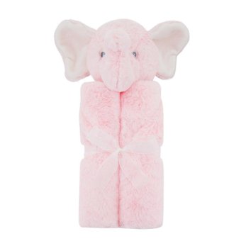 Hot Sales Blanket 76x76cm Cute Animal Baby Blanket Baby Bedding Super Soft Fleece Blanket Swaddle for Baby - Pink Elephant - intl