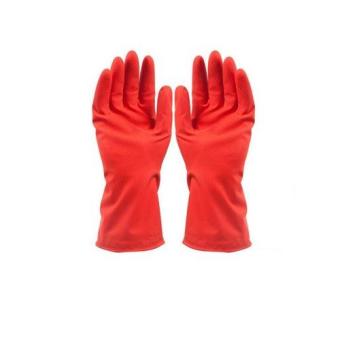 Durable Waterproof Household Glove Warm Dishwashing Glove Water Dust Stop Cleaning Rubber Glove - intl