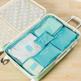 6Pcs Waterproof Travel Storage Bag Clothes Packing Cube Luggage Organizer Pouch - intl
