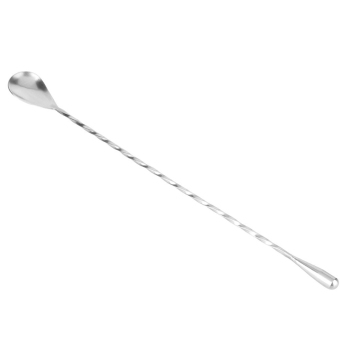 Cocotina Silver Stainless Steel Cocktail Mixer Stirrer Bar Puddler Martini Stirring Spoon