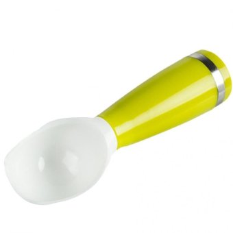 Eozy Plastic Gear Handle Ice Cream Scoop Mash Muffin Potato Cookie Food Kitchen Spoon Ball (Green)