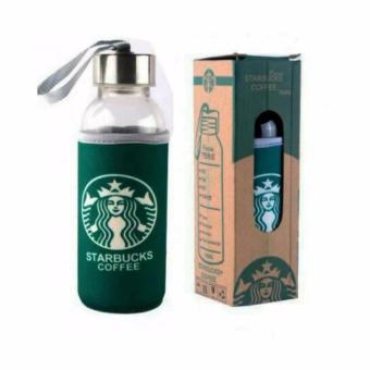 Botol Minum Tumbler Starbucks 300ml / Starbucks Coffee Bottle Travel Bonus Sarung Pouch