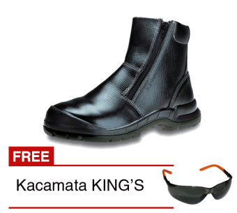 King's KWD 806 X Sepatu Safety - Hitam + Gratis Kacamata Safety KING'S  