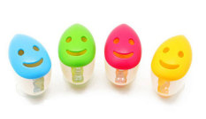 niceEshop Smile Toothbrush Holders With Suction Cup (4 Pieces,Random Color)