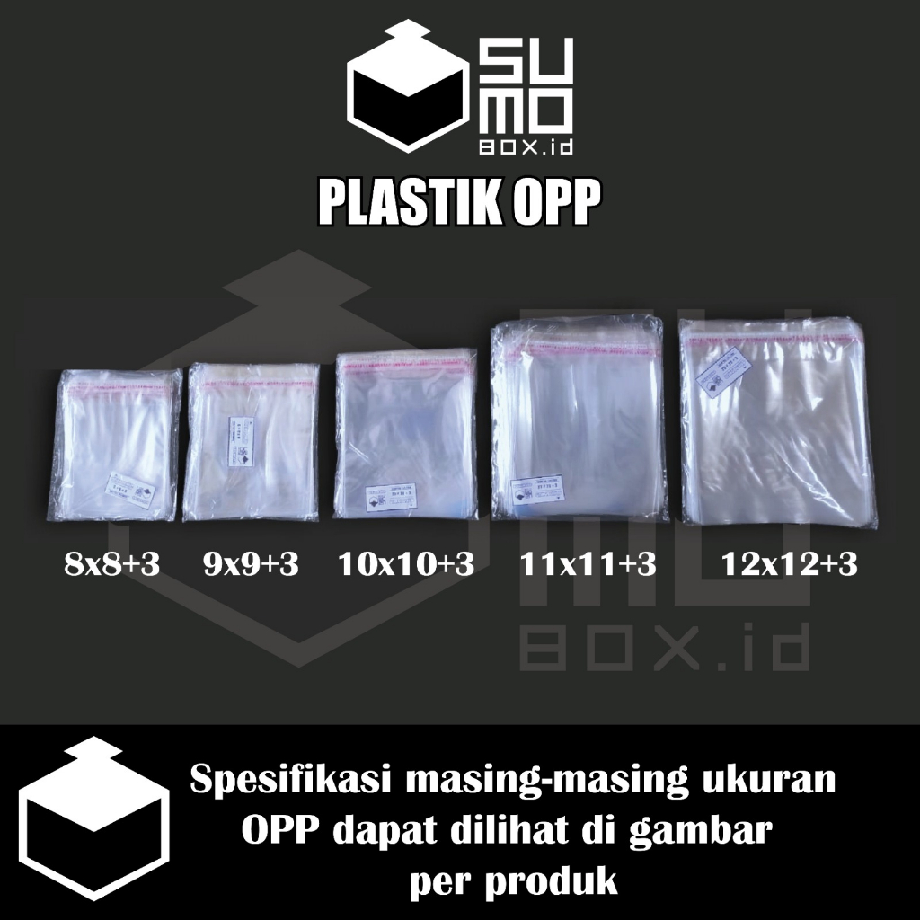 Jual Plastik Opp Tanpa Lem One Sheet Lembaran 6x15 6x18 7x18 8x18 9x20