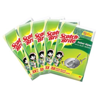 3m scotch brite sabut hijau 4 x 6 in id 10 sabut cuci 3m scotch brite sabut hijau 4 x 6 in id 10 sabut cuci