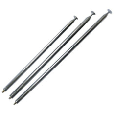 3pcs Metal Telescopic Transmitter Antennas in Different Lengths for RC Car Truck Boat Airplane Radio System (Silver) (Intl)