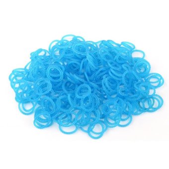 A1 Toys Paket Karet Refill Loom Bands Bubble Biru + Jelly Violet + Polkadot Hitam Rainbow Loom