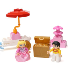 Children Puzzle Toy Building Block Prince Snow Castle