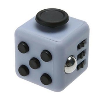 Fidget Cube Magic Cube 6 Side Classic - Premium Quality - Light Grey-Black